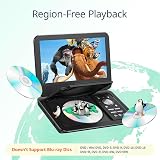 YOTON 12.5in Portable DVD Player with 10.5in Swivel Screen Black view 2