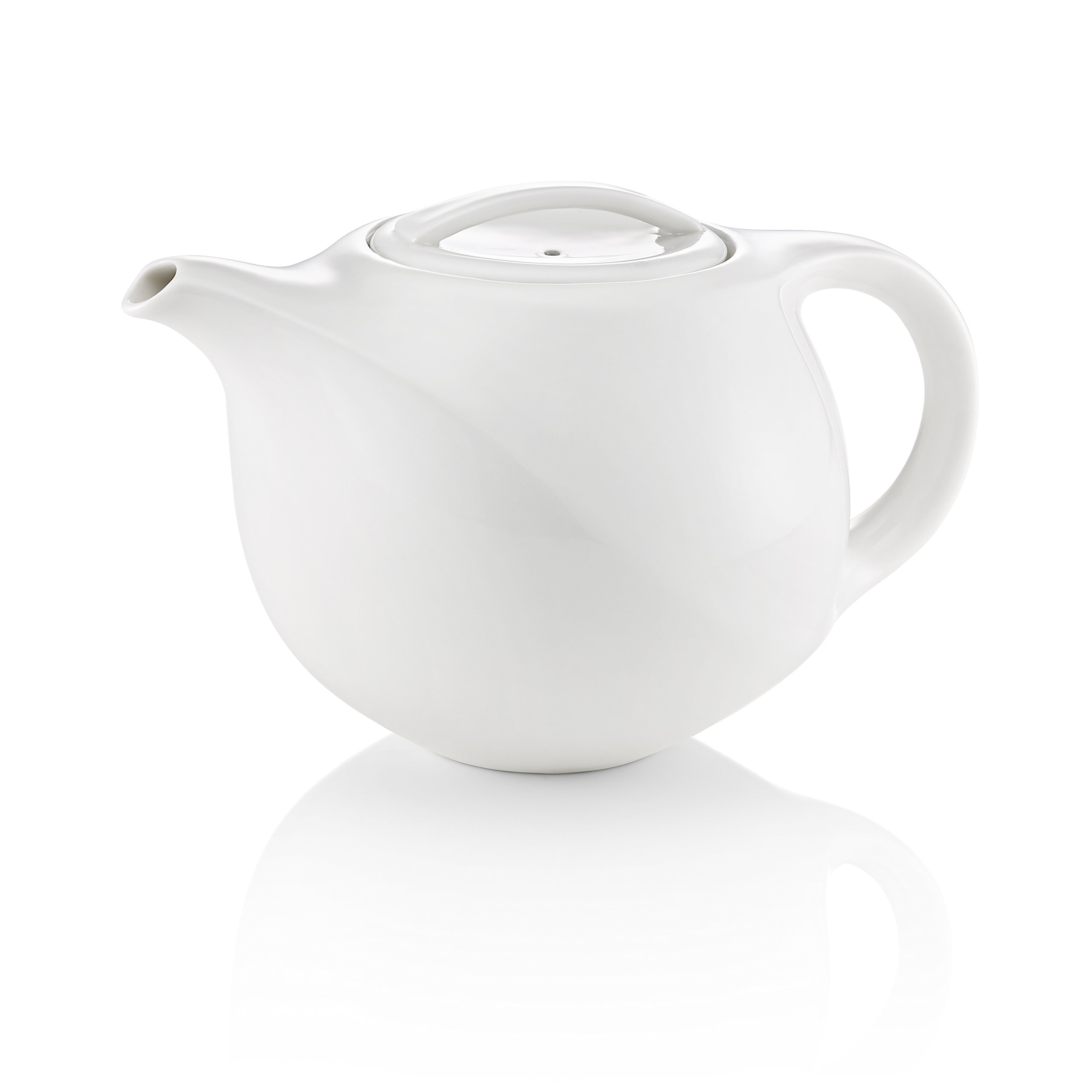TEA SOUL 16.5 x 10 x 10.5 cm Porcelain Silk Road Teapot, White
