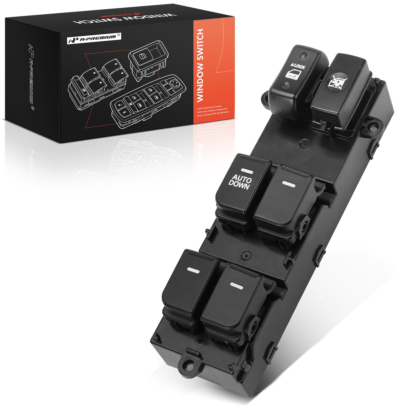 Photo 1 of A-Premium Master Power Window Switch Compatible with Kia Soul 2010 2011 2012 2013, Front Left Driver Side