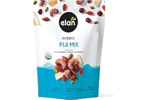 Elan Organic Fiji Mix, 4.8 oz, Non-GMO, Gluten-Free, Vegan, Kosher, Dried Fruits (Dried Goji Berries, Dried Cranberries), Superfood Infused Nuts (Blueberry Acai Cashews), Pumpkin Seeds