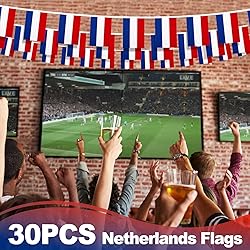 Netherlands Dutch String Flag Pennant Banner, Small