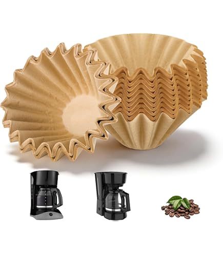 Amazon.com: 5 Cup Coffee Filter Compatible with Mr Coffee Maker, 300 Pcs  Disposable Unbleached Basket Filter Paper for Black and Decker: Home &  Kitchen
