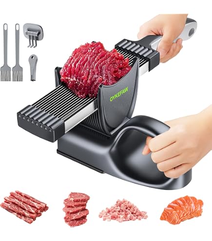 Amazon.com: Manual Meat Slicer Stainless Steel, Meat Cutter