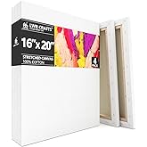 LWR CRAFTS Stretched Canvas 16" X 20" Pack of 4