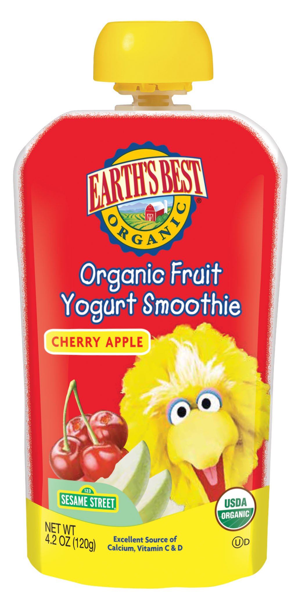 Earth's Best Organic Toddler Smoothie Pouches, Apple