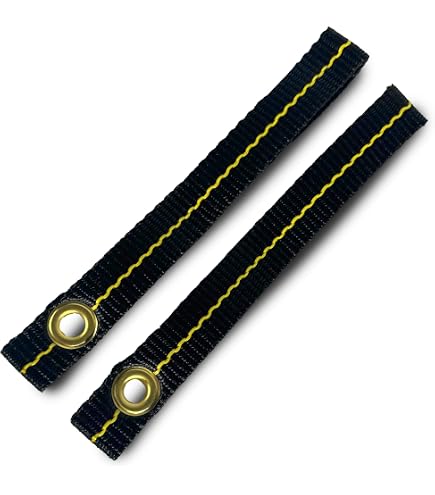 Boncas Hood Loop Tie Down Straps – Anchor Straps For Securing Canoe, Kayak To Vehicle Hood, Nylon, Metal Grommets (1 Pair)