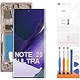 OLED for Samsung Galaxy Note 20 Ultra Screen Replacement for Samsung Note 20 Ultra LCD Display SM-N985 SM-N986U LCD Digitizer Touch Assembly Gold with Frame+Installation Video(Support Fingerprint)