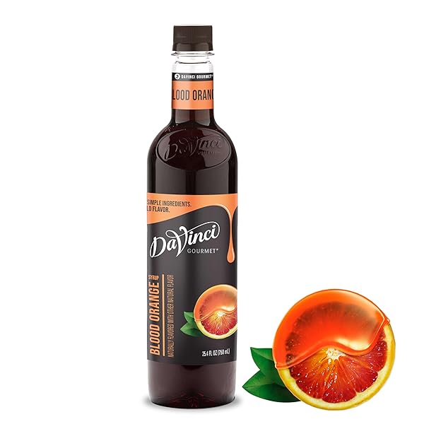 DAVINCI GOURMET BLOOD ORANGE SYRUP, 25.4 FLUID OUNCES (PACK OF 1)