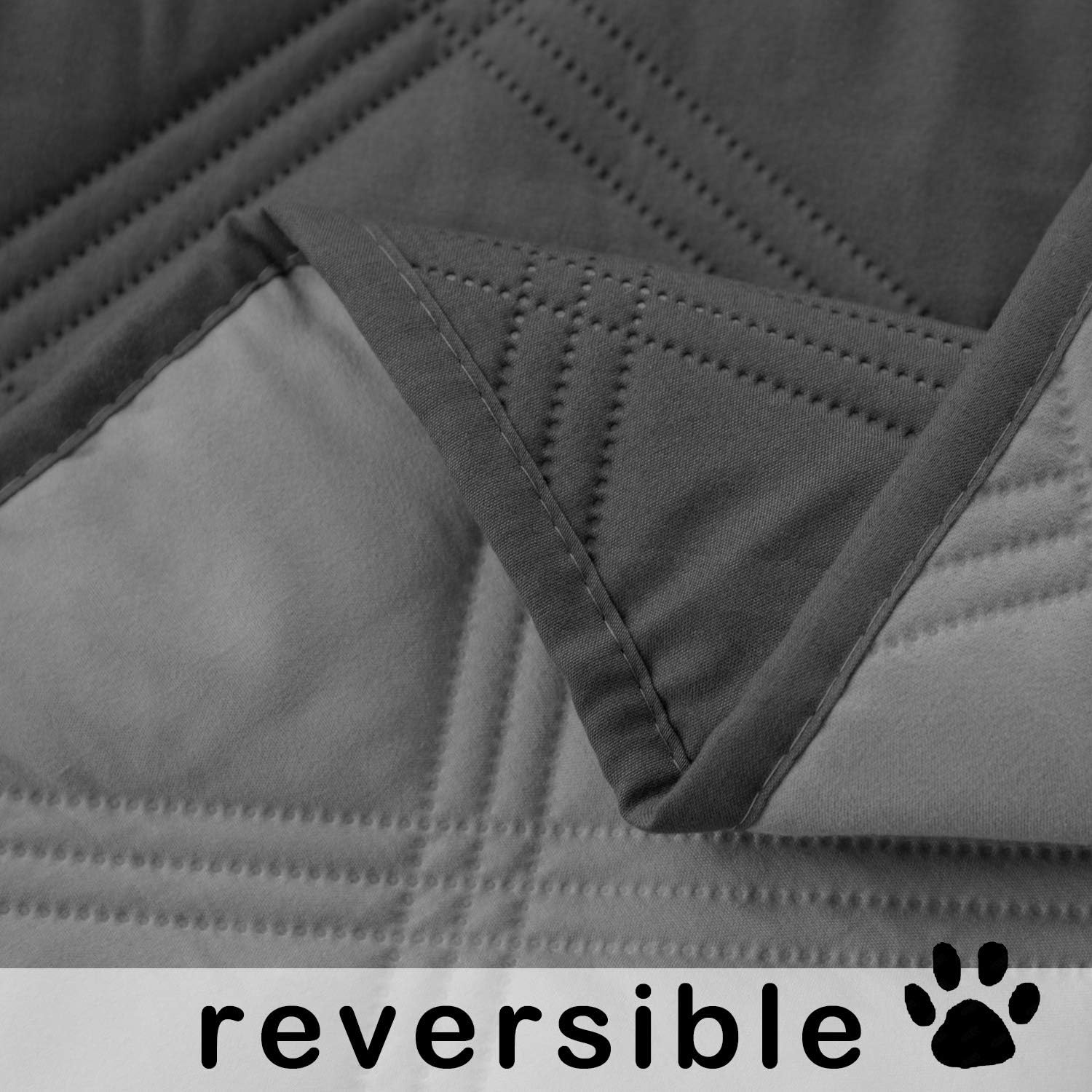 SUNNYTEX Waterproof & Reversible Dog Bed Cover Pet Blanket Sofa, Couch Cover Mattress Protector Furniture Protector（52" 82", Dark Grey/Grey : Pet Supplies
