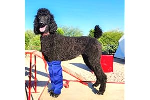 vomvomp Waterproof Dog Leggings Dogs Leg Covering Protector for Poodles Long Haired Dogs on Rainy or Snowy Days