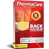 ThermaCare Advanced Lower Back &amp; Hip Heat Wraps, Pain Relief, 10 Count | 16-Hour Therapy, Adhesive, Flexible Fit Design