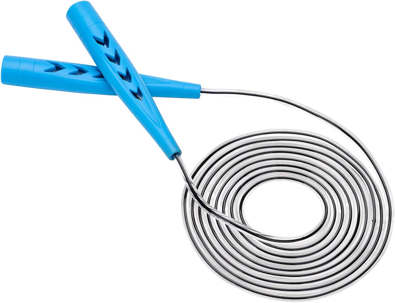 VIVILIN Adjustable Fitness Jump Rope/Non-Slip Handle/Workout Speed Rope/Barrel Skipping Rope for Women,Men,Adult,Kids