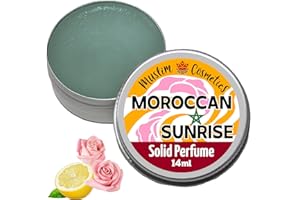 Moroccan Rose SOLID perfume | Real Lemon | Vanilla | Myrrh | Frankincense | Blue Tansy | Halal | Vegan || Made in Canada - Mu