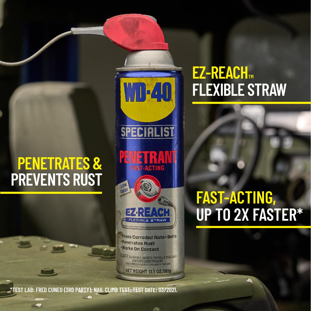 WD-40 Specialist Penetrant with Flexible Straw, 13.5 oz.