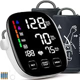 Blood Pressure Monitors for Home Use, 9-17'' & 13-21'' Extra Large Blood Pressure Cuff Upper Arm Blood Pressure Machine, 6 in Large LED Backlit Display, USB Cable & Batteries Included