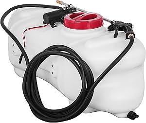 Happybuy Spot Sprayer 15.8 Gallon 12 Volt ATV Spot Sprayer 0.6 GPM 58 PSI Broadcast and Spot Sprayer for Garden Lawn Agriculture Spray