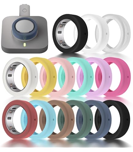 Silicone Case For Oura Ring 4 Charger - Protective Cover With Keychain