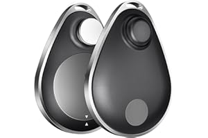 LULAVEN UtagPro GPS Tracker for Kids 2 Pack, Key Finder Works with Apple Find My (iOS only), IP67 Waterproof, Privacy Protection, Lost Mode, Bluetooth Tracker for Children, Elderly, Pets, Backpack(Black)