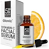 Glowic - Vitamin C Serum With Hyaluronic Acid - Anti-Aging Dark Spot Remover for Face - Hydrates, Brightens & Reduces Fine Lines & Wrinkles - Dark Spots Correcting Skin Glow Serum For Women - 1oz
