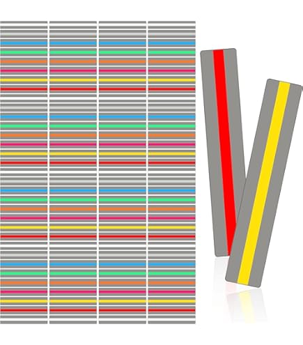 Guided Reading Highlight Strips - 14 Pack Colored Overlays For Dyslexia, Kids & Adults, Reading Trackers