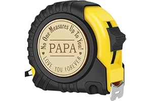 Sensi Blue Papa Gifts for Grandpa, Papa Fathers Day Gift Ideas, Best Papa Gifts from Grandchild, Christmas Birthday Gifts for papa, Tool Gifts Carpenter Gifts for Grandpa, Engraved Tape Measure 25FT