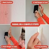 Takker Refill Pack 36 Refills and 8 Picture Hooks Compatible with Hanging Tool view 2