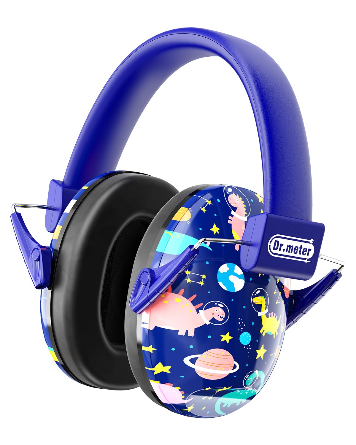 Dr.meter Ear Defenders Children, Kids Ear Defenders SNR 27.4dB Noise Cancelling Headphones for Kids Autism Sensory Adjustable Headband, Hearing Protection for Fireworks Monster Truck Dark Blue Planet — image 1