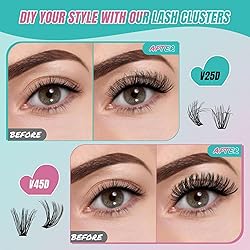 Cluster Lashes with 240pcs Cluster Lashes,at Home
