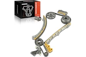 A-Premium 12PCS Engine Timing Chain Kit W/Sprocket & Tensioner & Guide Compatible with Acura TSX 2004 2005 2006 2007 2008 - L