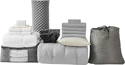 Amazon Com College Dorm Bedding Pack Twin Xl Pin Tuck Glacier
