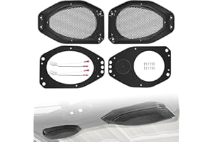 USSKYBOY for Wrangler JL & for Gladiator JT Front 6.5" Speaker Pod Adapters with Tweeter Adapters for Wrangler JL/JT 2018-2023, Set of Two