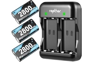 Rapthor 3X 2800mAh Rechargeable Battery Pack for Xbox One/Series Controller with Fast Charger Compatible with Xbox One/Xbox One X/S/Elite/Xbox Series S/X Accessories (3 Battery Packs +1 Charger)