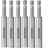 Geinxurn 6PACK Stainless Screwdriver Bit Holders, 3Inches Extension Socket Drill Bit Magnetic Holder Hex Shank Quick-Change Drill Bit Guide