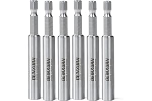 Geinxurn 6PACK Stainless Screwdriver Bit Holders, 3Inches Extension Socket Drill Bit Magnetic Holder Hex Shank Quick-Change Drill Bit Guide