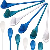 Simgoing 12 Pcs Egg and Spoon Race Game Set, Wooden Balance Relay Outdoor Yard Game for Family Easter Day Carnival Birthday Field Activity(Blue)