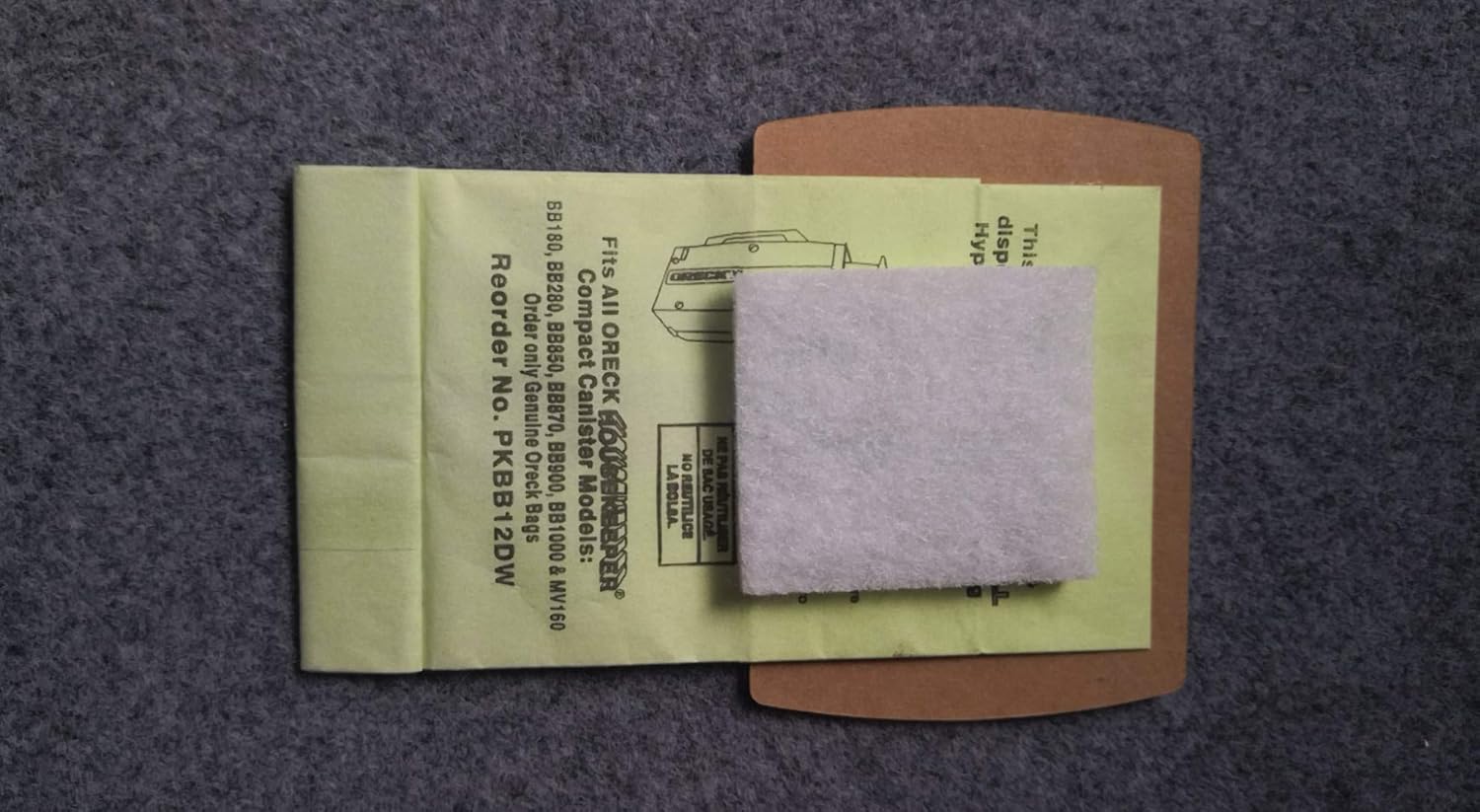 Genuine Oreck XL Buster B Canister Vacuum Bags PKBB12DW Housekeeper Bag 12 Pack -