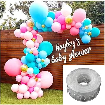 Amazon Com 5m Transparent Balloon Chain Connect Strip With Holes