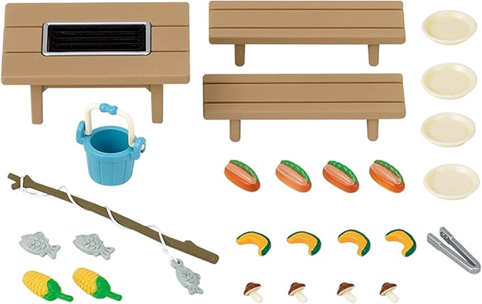 sylvanian families garden barbecue set