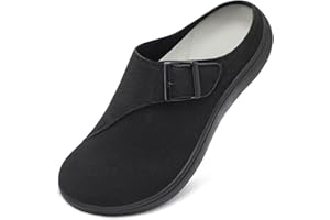 LeIsfIt Womens Wide Clogs Adjustable Diabetic Mules Slip on Clog Slippers for Swollen Edema Feet Wide Width Mules Potato Shoes