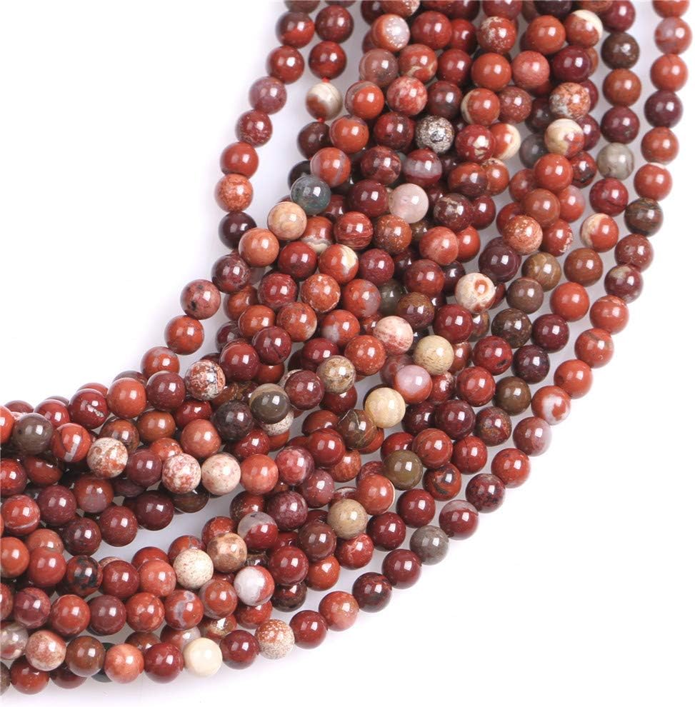 GEM-Inside Natural 3mm Red Jasper Round Gemstone Semi Precious Beads for Jewellery Making 15" - Image 5