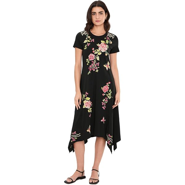 Amazon.com: Johnny Was Women's Mixed Media Tank Dress-Della, Black :  Clothing, Shoes & Jewelry