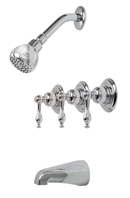 Premier Faucet 119279 Premier Wellington 3 Handle Tub Shower