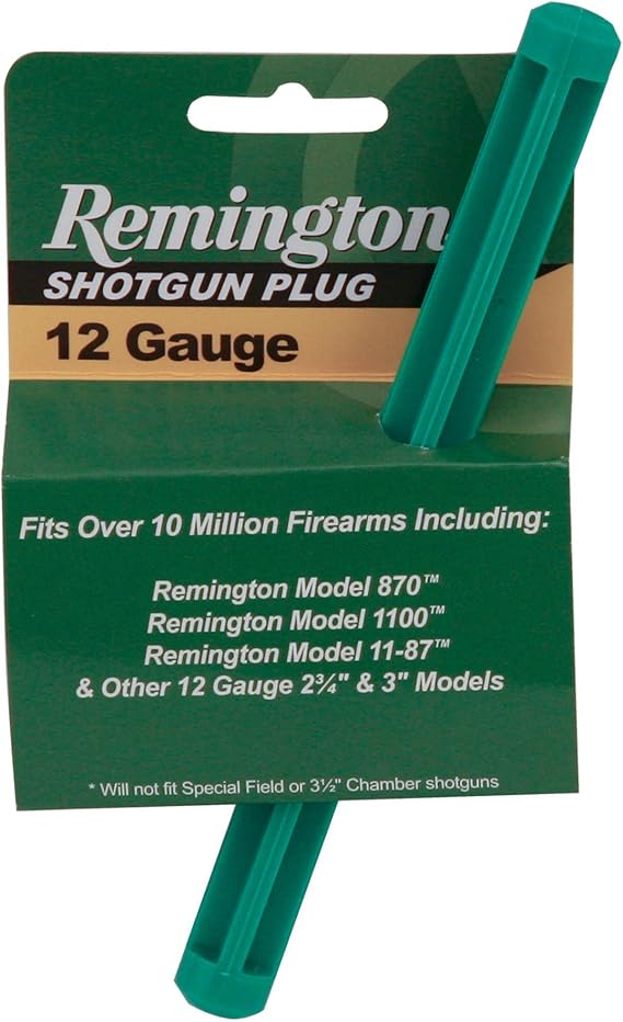 Remington 870, 1100, 1187 Shotgun Plug For 12 Gauge 2 3/4" and 3