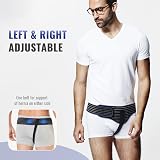 HEERTEEAJ Hernia Belt Truss for Men and Women Left or Right Side Support view 4