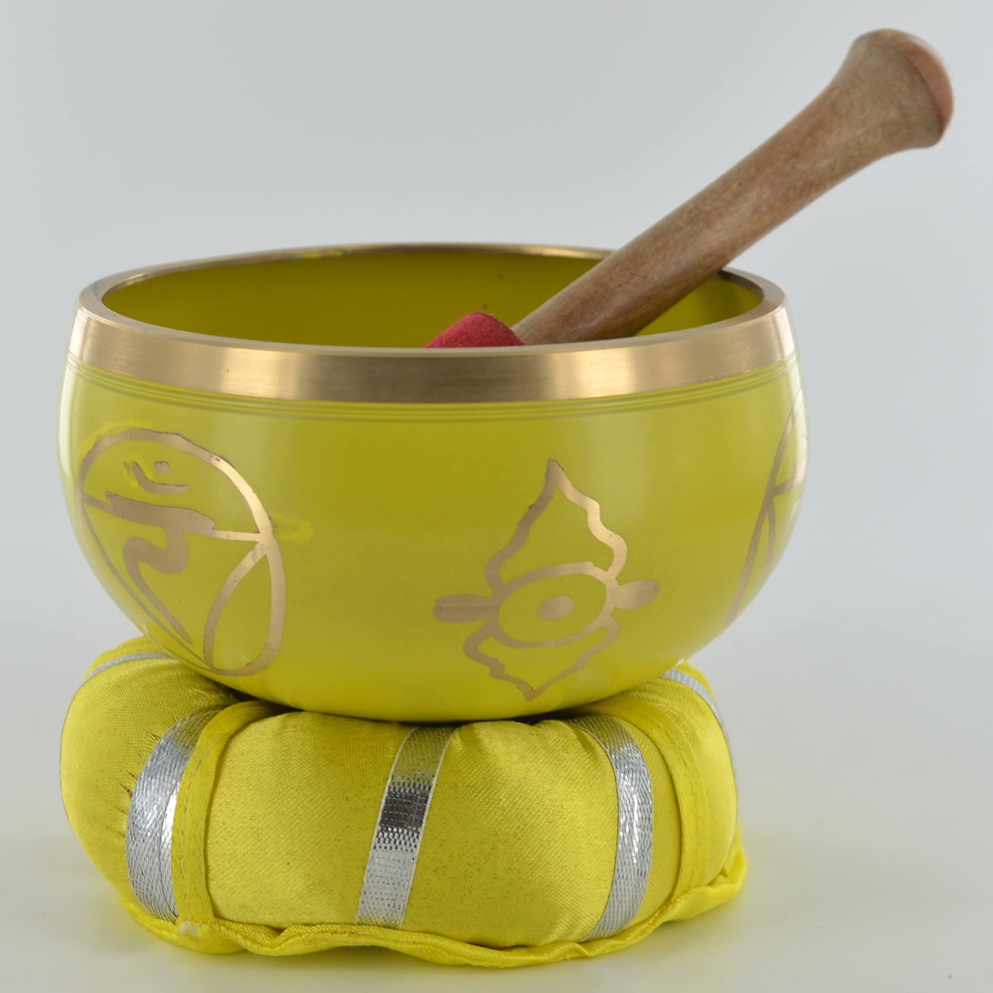 Prezents.com Solar Plexus Chakra Metal Singing Bowl Home Decor H11cm