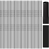 Sidasu 30-Pack Double Twist Balusters 44''x1/2'' Square Balusters | Wrought Iron Stair Spindles,Satin Balck Powder Coated,Decorative Balusters for Staircase Indoor/Outdoor