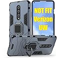 Jusy Heavy Duty Shockproof for Oneplus 8 5g Case with Rotating Ring Kickstand [NOT fit Verizon & 8pro & 8T], Support Car Magnetic Bracket, Dual Layer Protive Phone Cover for OnePlus 8 5g (Navy)
