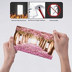 Romantic Pink Cherry Forest 4 Gang Device Light
