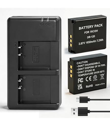 Amazon.com : Ricoh Rechargeable Battery DB-120 : Electronics