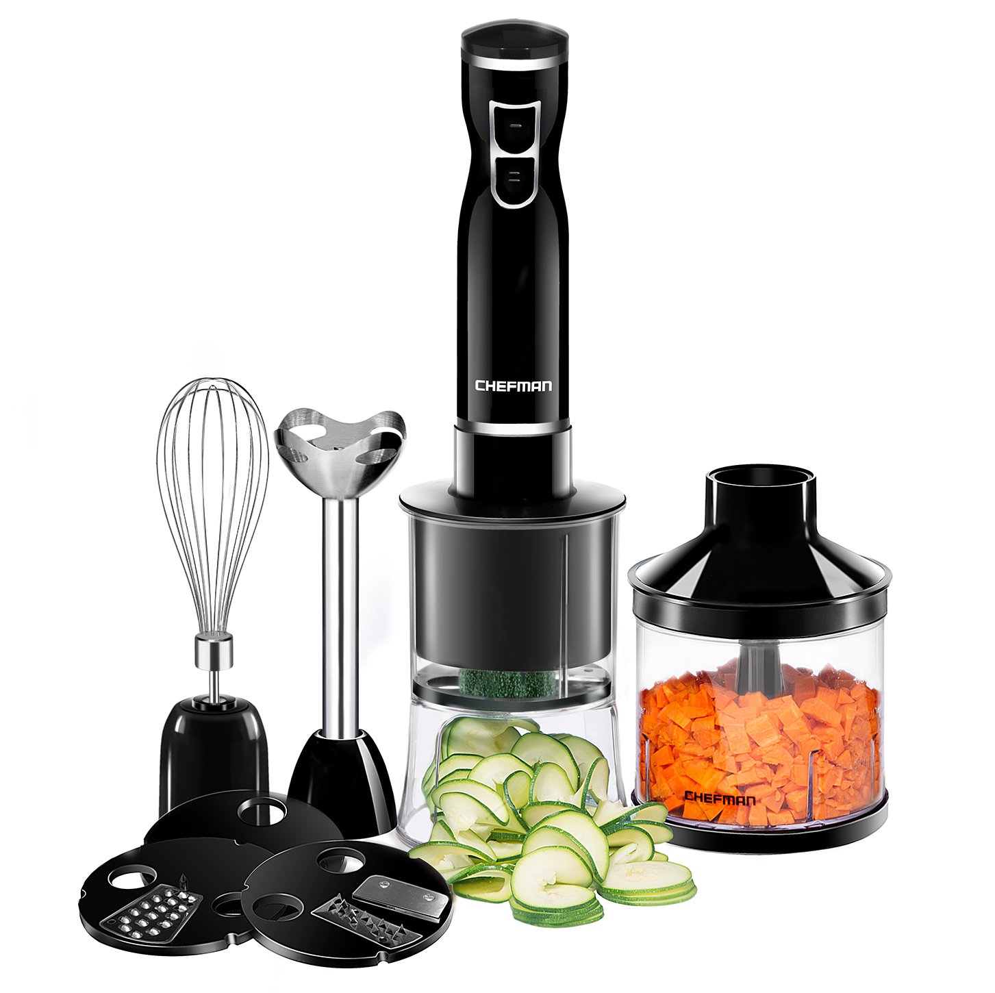 Buy Chefman Electric Spiralizer & Immersion Blender/Vegetable Slicer 6